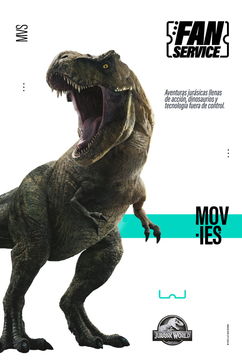 Card slide image -  CAMISETA DE JURASSIC WORLD RELAX FIT PARA HOMBRE