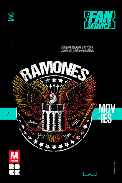CAMISETA DE RAMONES REGULAR FIT PARA HOMBRE