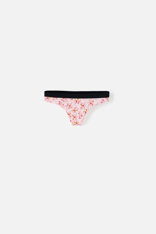 Card slide image -  PANTY DE LA PANTERA ROSA CON ELÁSTICO ROSADO PARA MUJER