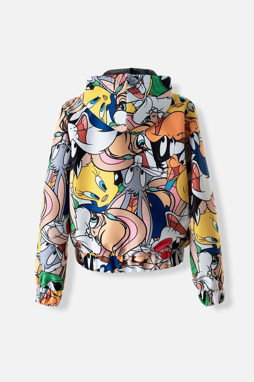 Card slide image -  CHAQUETA DE LOS LOONEY TUNES CON CAPUCHA MULTICOLOR PARA MUJER