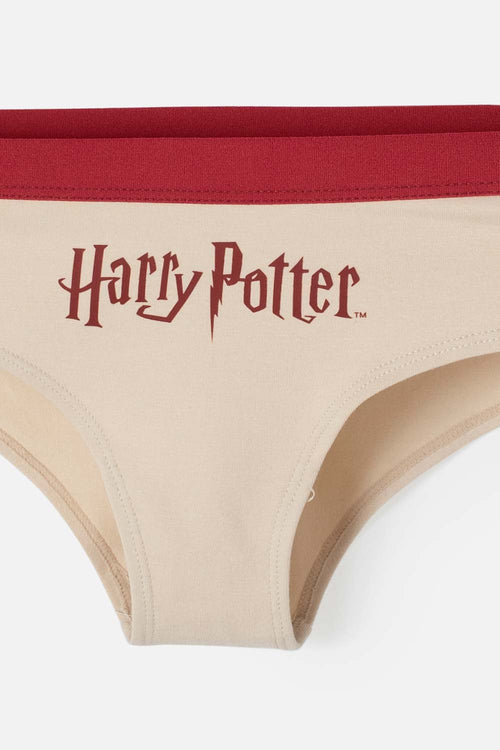 Card slide image -  PACK X2 PANTIES DE HARRY POTTER VINOTINTO Y CAQUI PARA MUJER