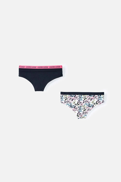 Card slide image -  PACK X2 PANTIES DE MINNIE MOUSE BLANCA Y NEGRA PARA MUJER