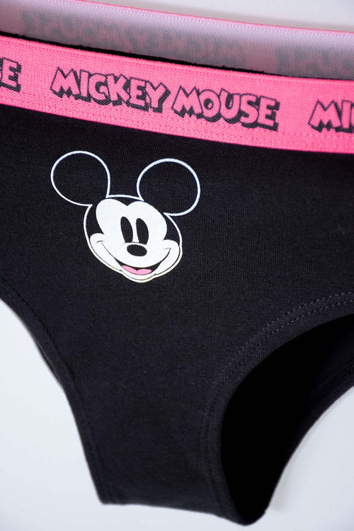 Card slide image -  PACK X2 PANTIES DE MINNIE MOUSE BLANCA Y NEGRA PARA MUJER