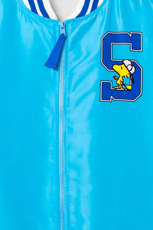 Card slide image -  CHAQUETA DE SNOOPY CON FORRO IMPERMEABLE AZUL PARA MUJER