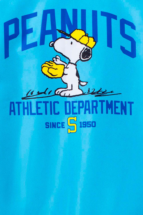 Card slide image -  CHAQUETA DE SNOOPY CON FORRO IMPERMEABLE AZUL PARA MUJER