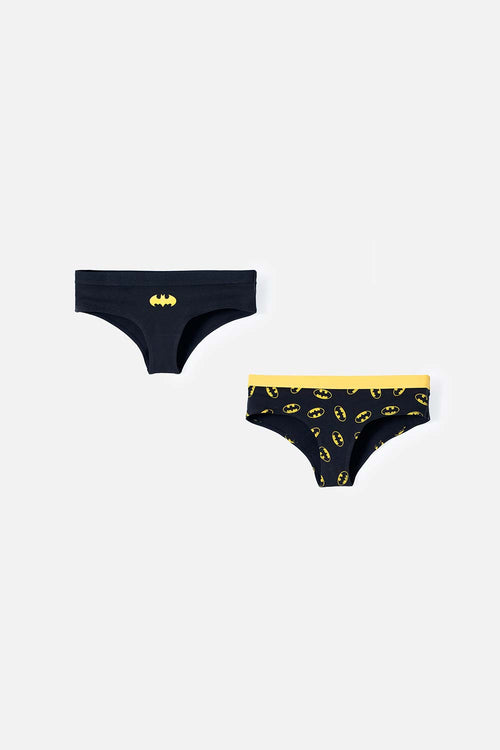 Card slide image -  PACK X2 PANTIES DE BATMAN NEGRO Y AMARILLO PARA MUJER