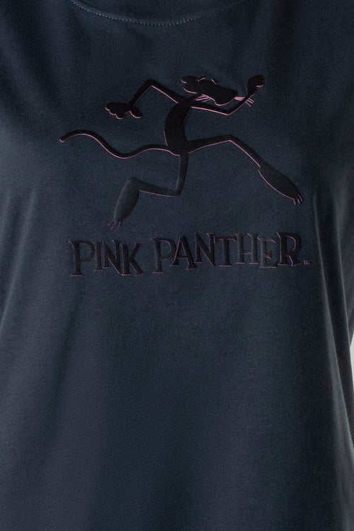Card slide image -  CAMISETA DE LA PANTERA ROSA MANGA CORTA GRIS PARA MUJER