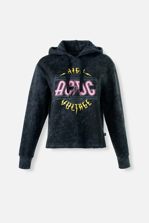 Card slide image -  BUZO DE AC/DC GRIS TIPO CROP PARA MUJER