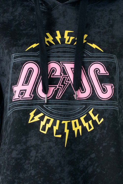 Card slide image -  BUZO DE AC/DC GRIS TIPO CROP PARA MUJER