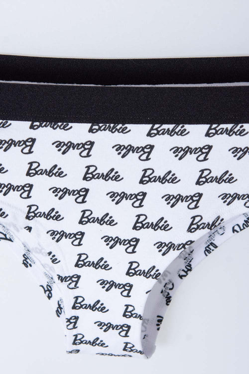 Card slide image -  PANTY DUO DE  BARBIE BLANCO Y FUCSIA PARA MUJER