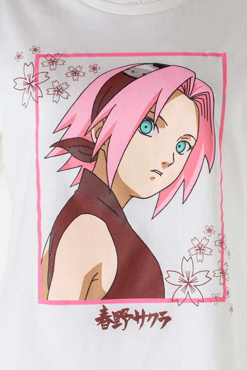 Card slide image -  PIJAMA DE NARUTO MARFIL Y ROSADA DE PANTALÓN LARGO PARA MUJER