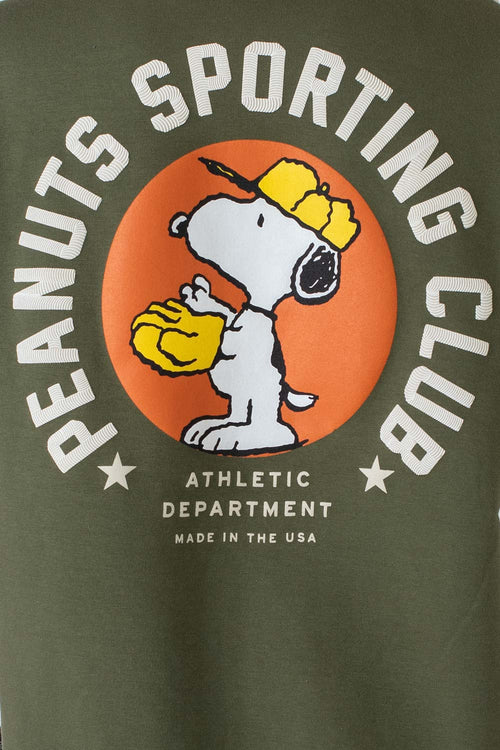 Card slide image -  BUZO  DE SNOOPY CON CIERRE Y CAPUCHA VERDE Y CAQUI PARA MUJER