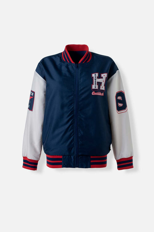 Card slide image -  CHAQUETA DE HARRY POTTER CON CIERRE AZUL ROJO Y BLANCO PARA MUJER