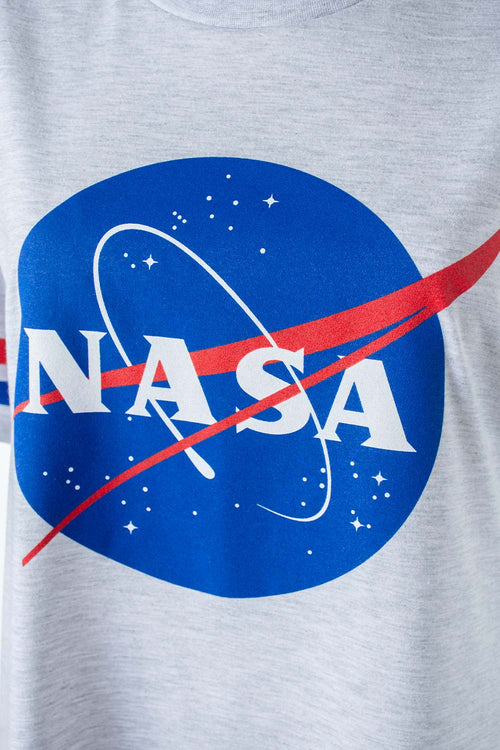 Card slide image -  PIJAMA DE LA NASA MANGA CORTA GRIS PARA MUJER