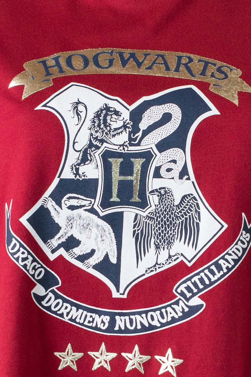 Card slide image -  PIJAMA DE HARRY POTTER ROJA Y AZUL TIPO BATOLA PARA MUJER