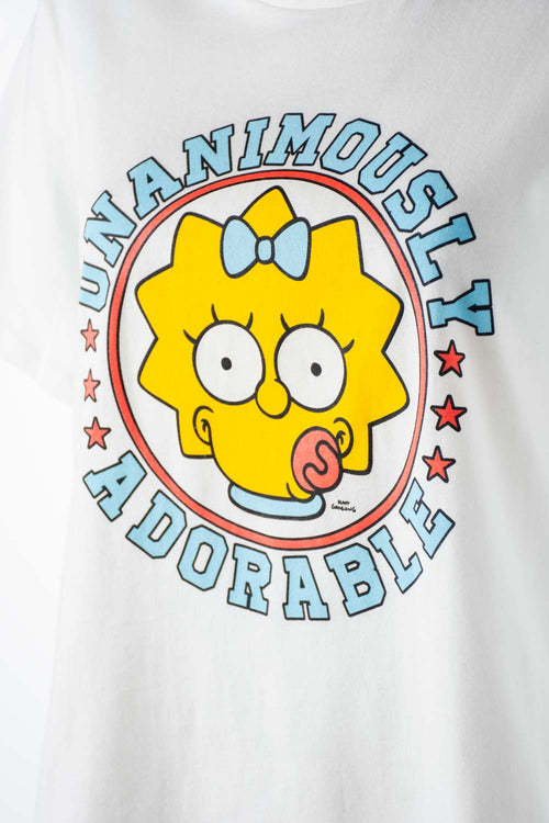 Card slide image -  PIJAMA DE LOS SIMPSON DE PANTALÓN CORTO BLANCO Y AZUL PARA MUJER