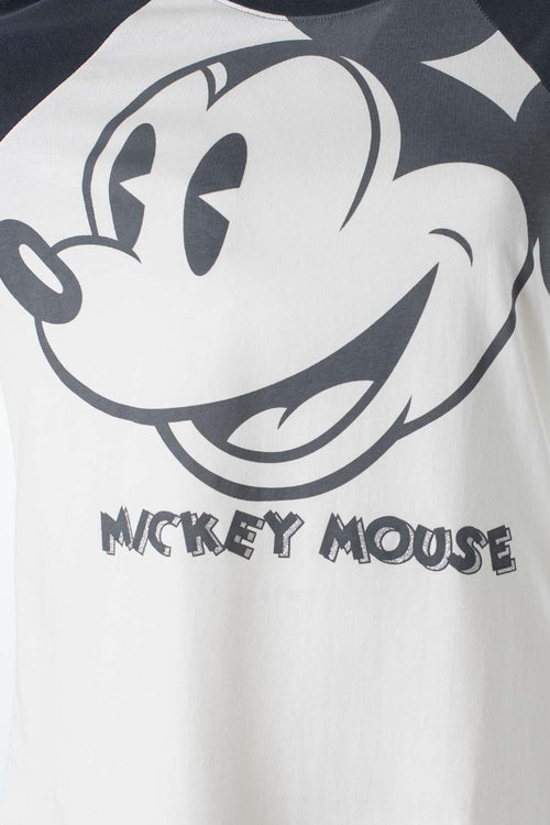 Card slide image -  CAMISETA DE MICKEY MOUSE GRIS Y MARFIL MANGA CORTA PARA MUJER