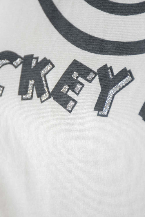 Card slide image -  CAMISETA DE MICKEY MOUSE GRIS Y MARFIL MANGA CORTA PARA MUJER