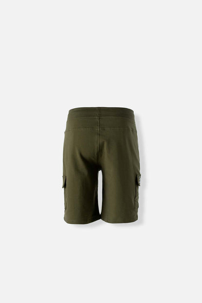 BERMUDA DE ONE PIECE CON BOLSILLOS VERDE MILITAR PARA HOMBRE