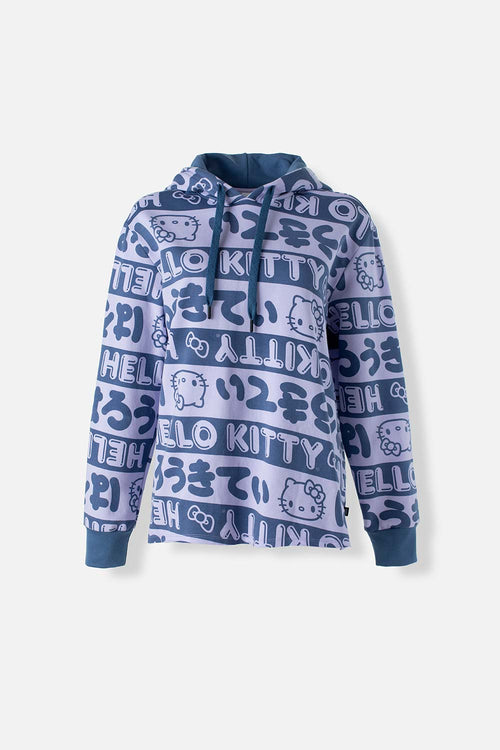 Card slide image -  BUZO DE HELLO KITTY LAVANDA Y AZUL CON CAPUCHA PARA MUJER