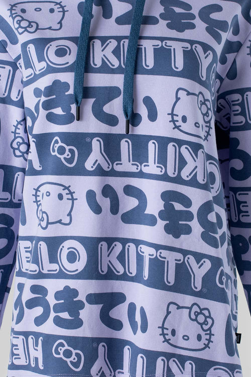 Card slide image -  BUZO DE HELLO KITTY LAVANDA Y AZUL CON CAPUCHA PARA MUJER