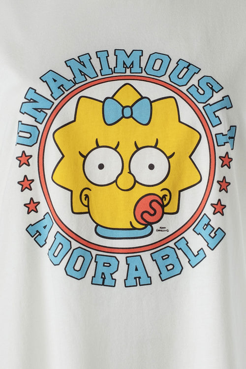 Card slide image -  PIJAMA DE LOS SIMPSON BLANCA Y AZUL DE PANTALÓN LARGO PARA MUJER