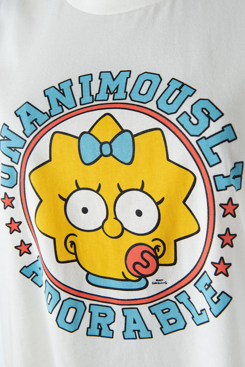 Card slide image -  PIJAMA DE LOS SIMPSON BLANCA Y AZUL DE PANTALÓN LARGO PARA MUJER