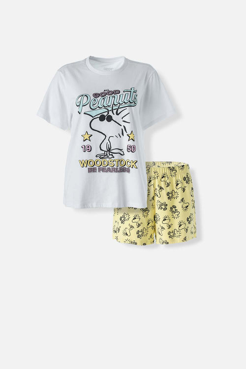 Card slide image -  PIJAMA DE SNOOPY DE PANTALÓN CORTO MULTICOLOR PARA MUJER