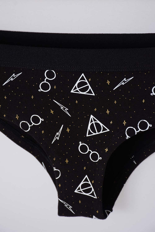 Card slide image -  PACK X2 PANTIES DE HARRY POTTER GRIS Y NEGRO PARA MUJER
