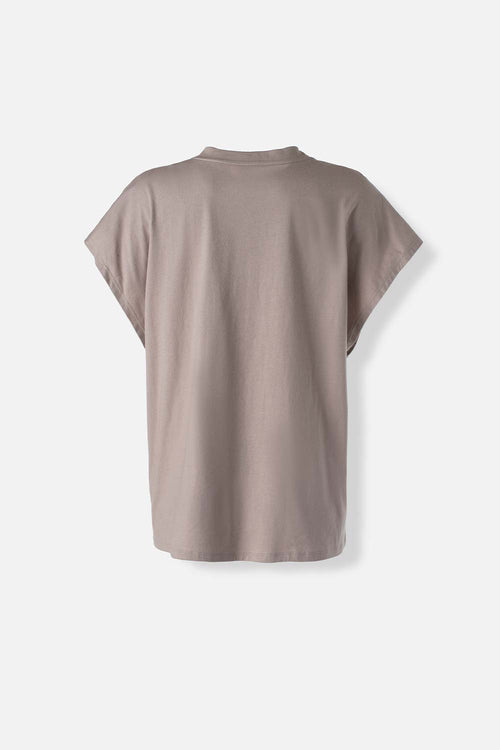 Card slide image -  CAMISETA DE MAFALDA MANGA SISA TAUPE PARA MUJER