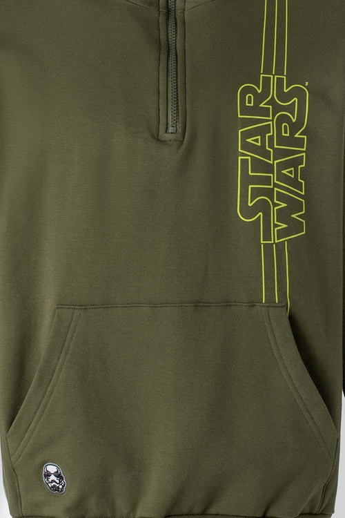 Card slide image -  BUZO DE STAR WARS CERRADO VERDE MILITAR PARA HOMBRE