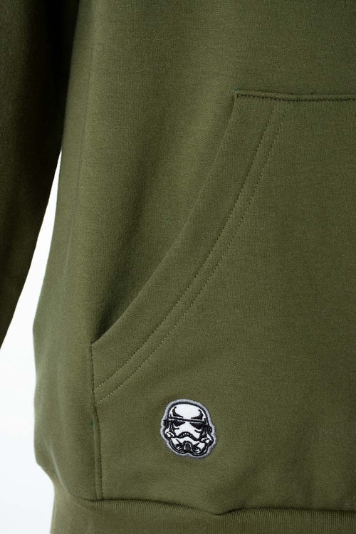 Card slide image -  BUZO DE STAR WARS CERRADO VERDE MILITAR PARA HOMBRE