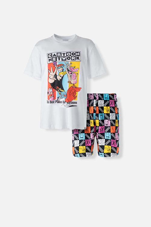 Card slide image -  PIJAMA DE CARTOON NETWORK MULTICOLOR MANGA CORTA PARA HOMBRE