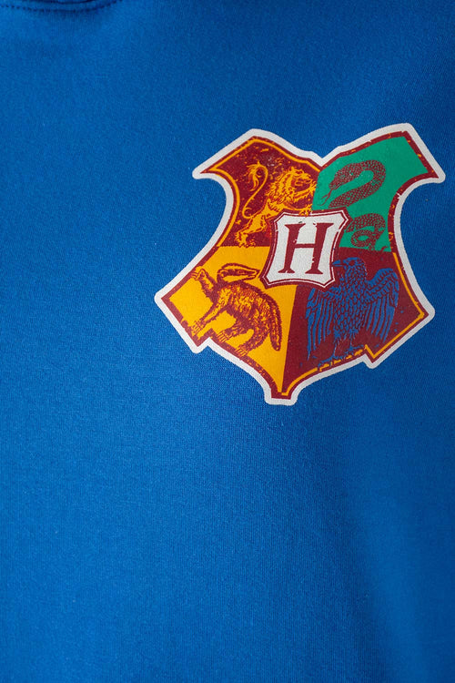 Card slide image -  BUZO DE HARRY POTTER AZUL Y VERDE CON CAPUCHA PARA MUJER