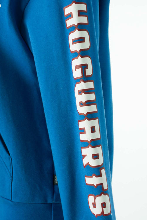 Card slide image -  BUZO DE HARRY POTTER AZUL Y VERDE CON CAPUCHA PARA MUJER