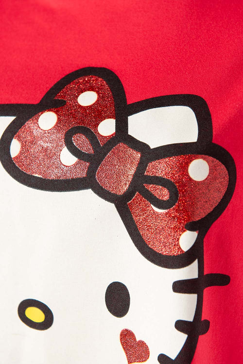 Card slide image -  CAMISETA DE HELLO KITTY RELAX FIT PARA MUJER