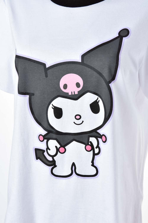 Card slide image -  PIJAMA DE MY MELODY & KUROMI BLANCA Y MULTICOLOR DE PANTALÓN LARGO PARA MUJER