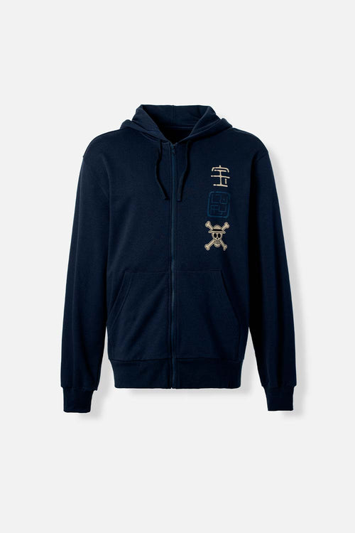 Card slide image -  BUZO DE ONE PIECE CON CIERRE AZUL PARA HOMBRE