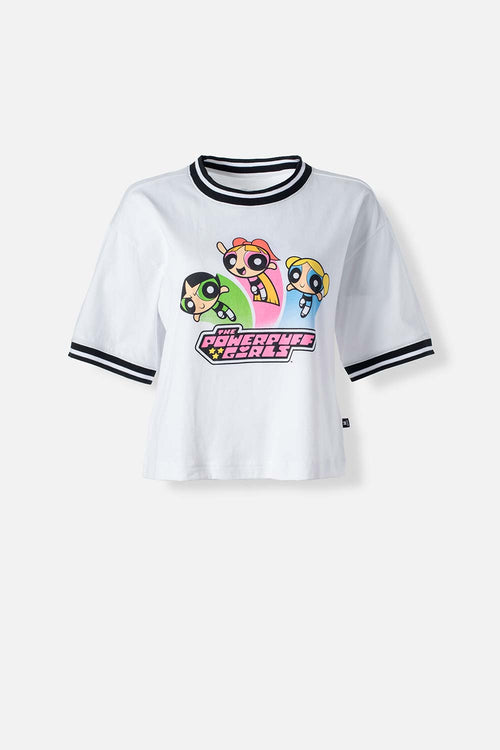 Card slide image -  CAMISETA DE POWERPUFF GIRLS BOXY FIT PARA MUJER