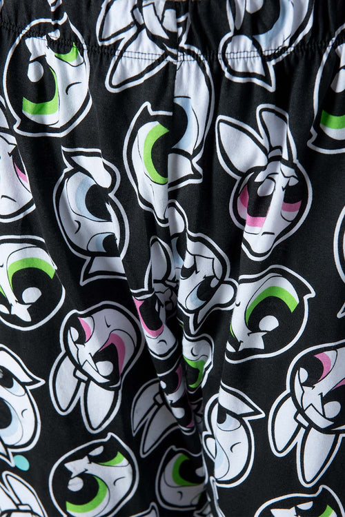 Card slide image -  PIJAMA DE LAS CHICAS SUPERPODEROSAS AZUL Y NEGRA PARA MUJER