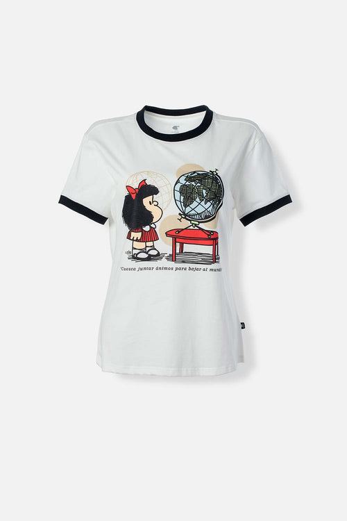 Card slide image -  CAMISETA DE MAFALDA SLIM FIT PARA MUJER