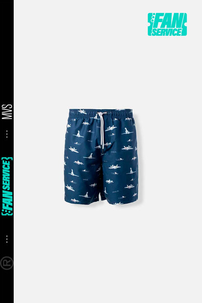 PANTALONETA DE BAÑO DE LOS SIMPSONS CON CORDÓN AZUL PARA HOMBRE