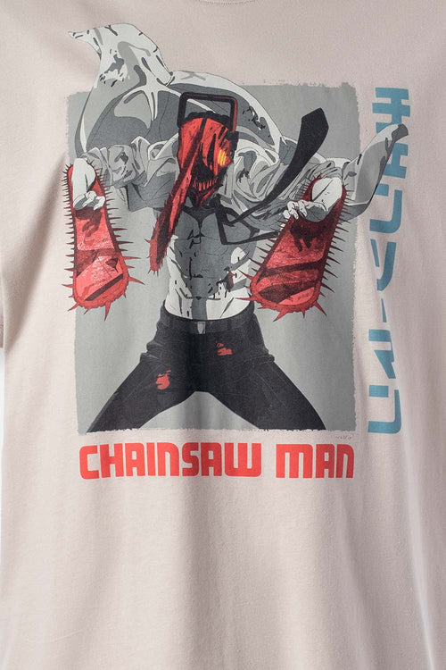 Card slide image -  CAMISETA DE CHAINSAW MAN RELAX FIT PARA HOMBRE