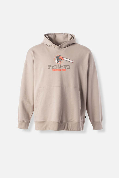 BUZO DE CHAINSAW MAN CON CAPUCHA PARA HOMBRE