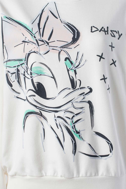 Card slide image -  BUZO DE DAISY MARFIL DE DISEÑO CERRADO PARA MUJER