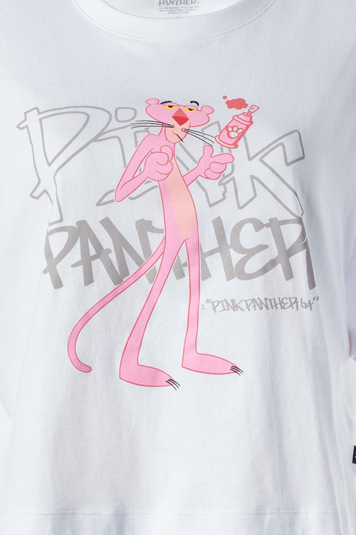 Card slide image -  CAMISETA DE LA PANTERA ROSA BOXY FIT PARA MUJER