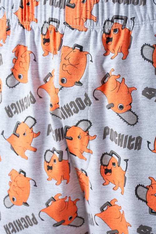 Card slide image -  PIJAMA DE POCHITA PANTALÓN CORTO GRIS PARA HOMBRE