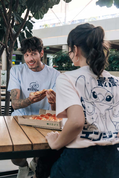 CAMISETA DE STITCH MANGA CORTA PARA HOMBRE