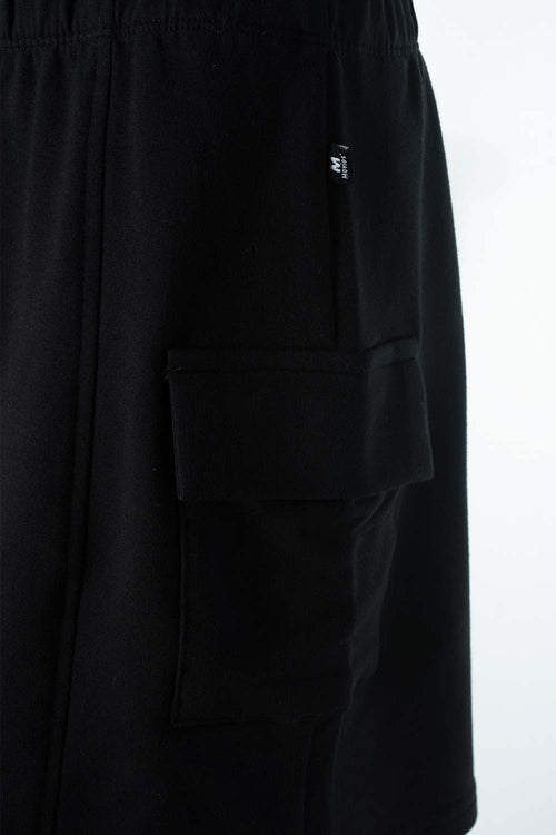 Card slide image -  FALDA DE MOVIES TIPO CARGO NEGRA PARA MUJER