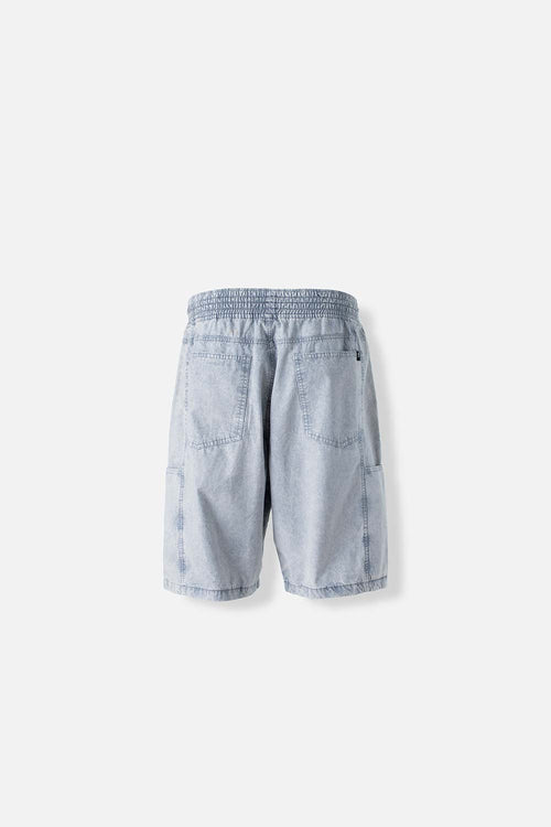 Card slide image -  BERMUDA DE MOVIES AZUL BOREAL CON ELÁSTICO EN CINTURA PARA HOMBRE